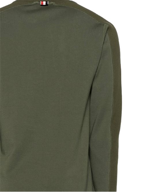 Maglione verde con barre THOM BROWNE | MJS245A07323320